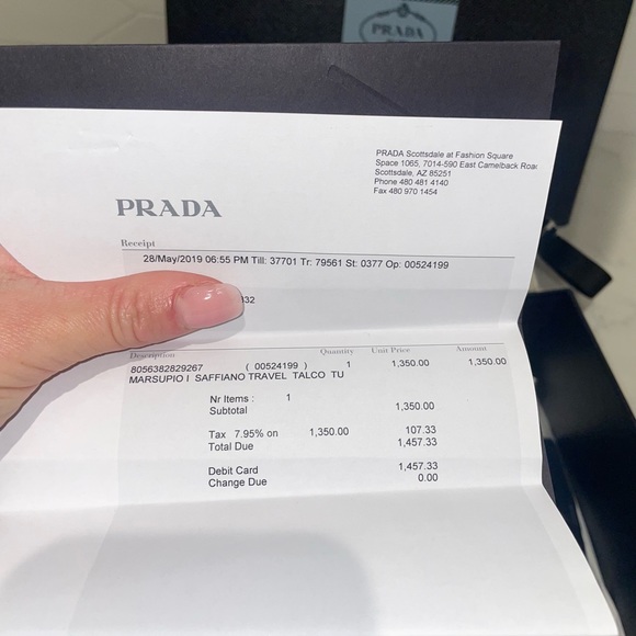 Prada Zip Saffiano Travel - Picture 5 of 6